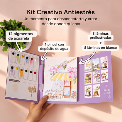 Kit Creativo de Acuarela Antiestrés
