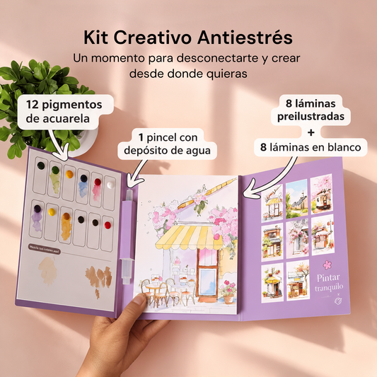 Kit Creativo de Acuarela Antiestrés