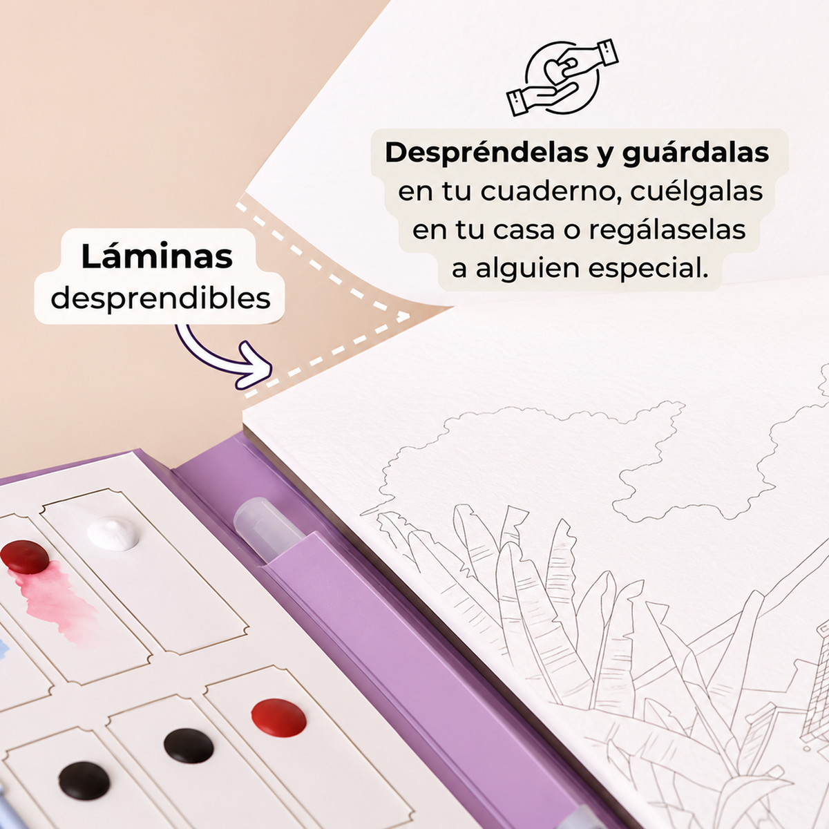 Kit Creativo de Acuarela Antiestrés