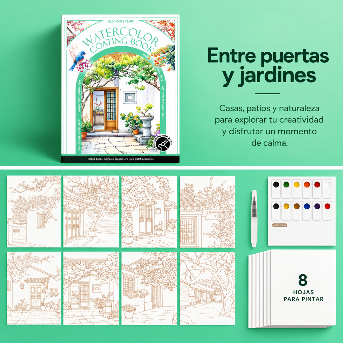 Kit Creativo de Acuarela Antiestrés