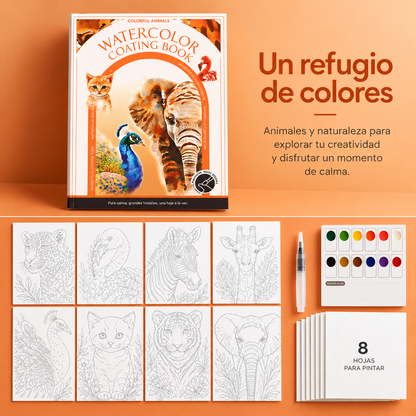 Kit Creativo de Acuarela Antiestrés