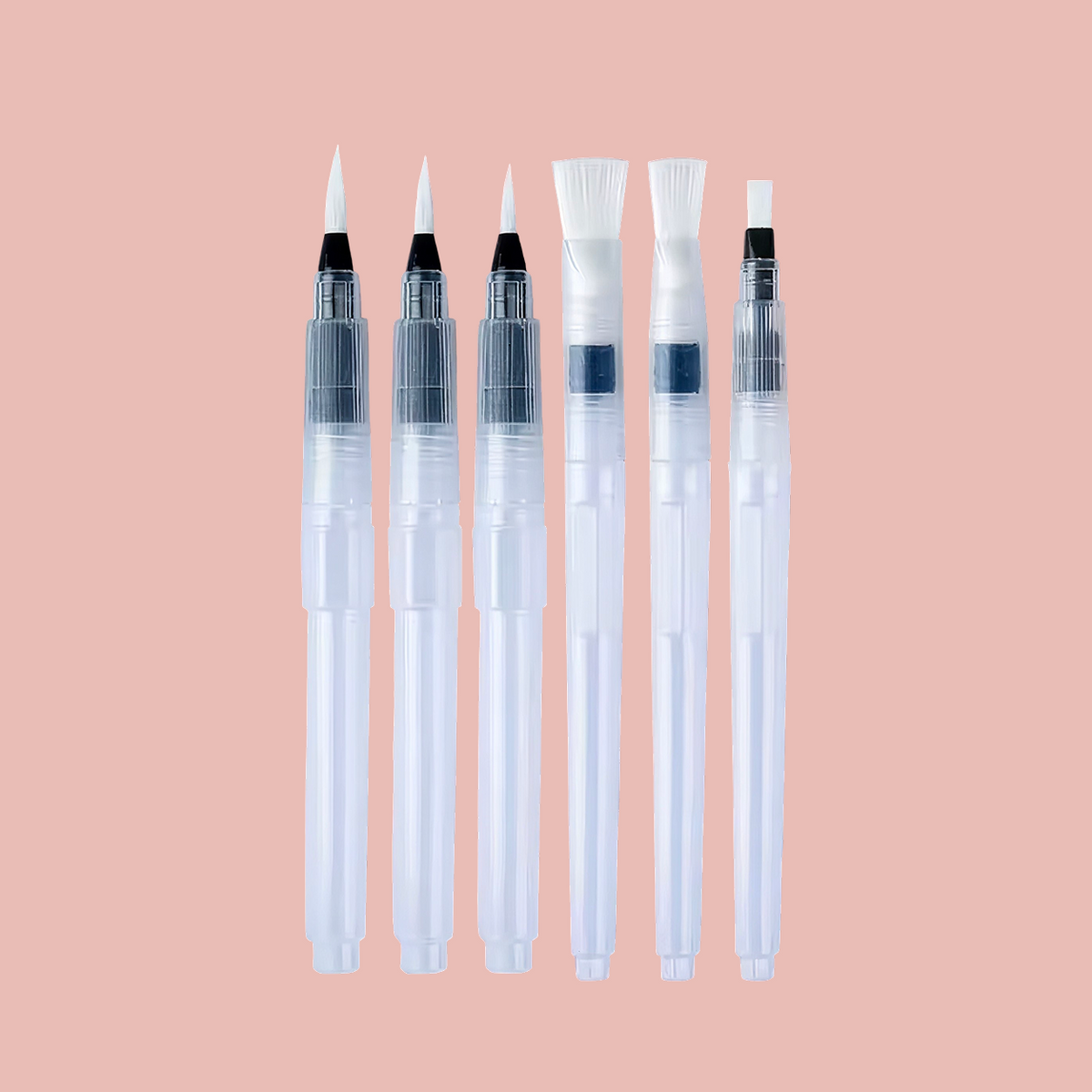 Set de 6 Pinceles Recargables con Agua para Acuarela